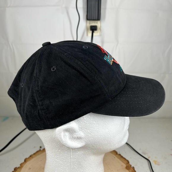 Vintage Black Hard Rock Las Vegas Snap Back Baseball Hat Skater Streetwear Retro - Picture 5 of 7